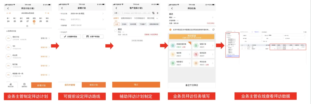 Customer list with status indicators for retention management