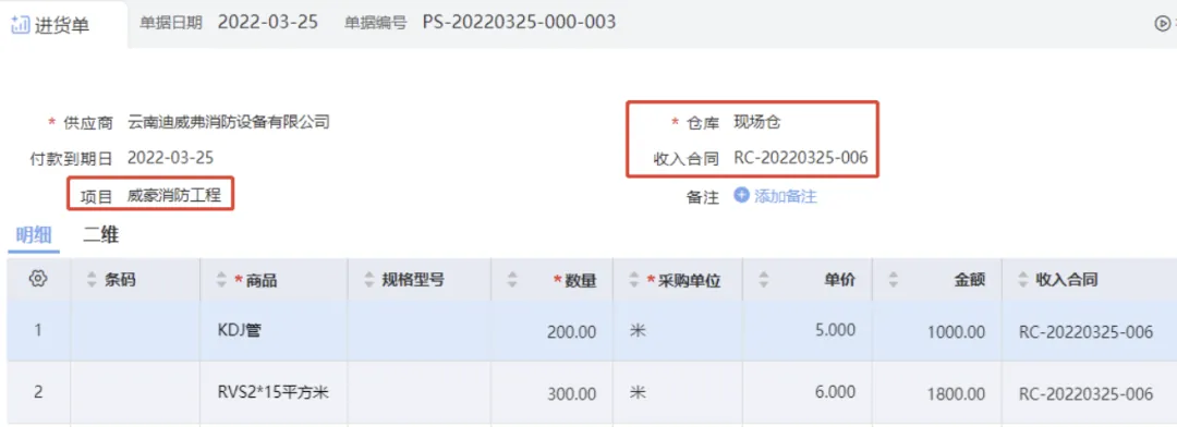 Contract progress and support status view