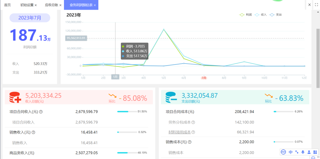 Mobile operation report view